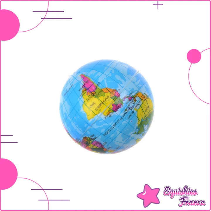 Gmuret Balle anti-stress avec carte du monde, boule de sable