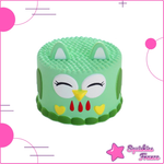Squishy green owl cake - Animals, Food - Squishies France