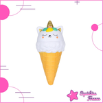 Squishy sorvete de gato unicórnio
