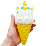 Squishy yellow unicorn ice cream cone
