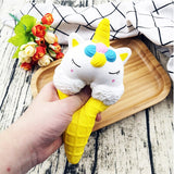 Squishy yellow unicorn ice cream cone