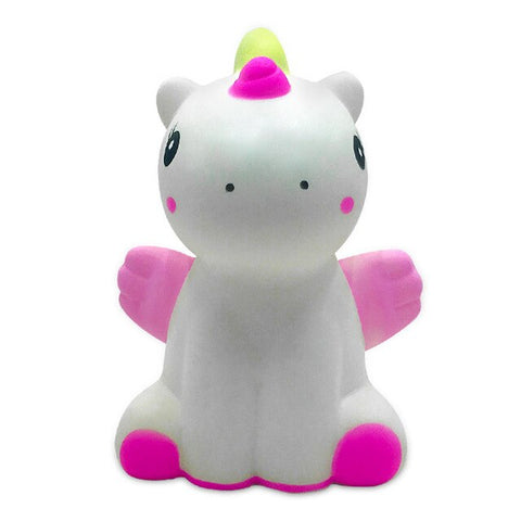 Squishy licorne assise blanche