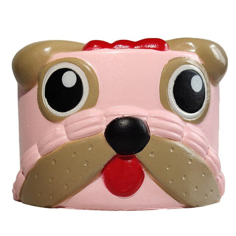 Squishy Gâteau Chien Rose - Animaux, Nourriture - Squishies France