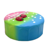 Squishy multicolored iced cake
