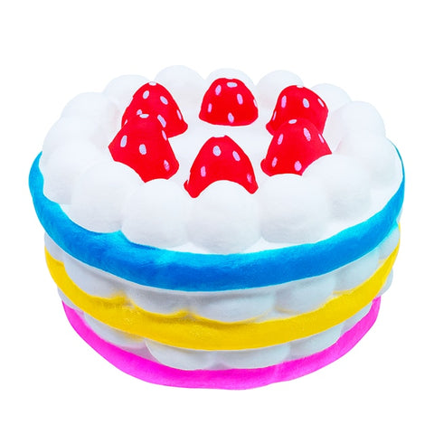 Squishy gâteau à la crème multicolore