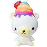 Squishy rainbow ice cream bear